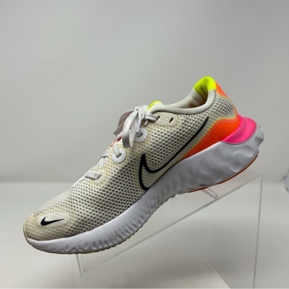 Nike Renew Run Platinum Pink Blast Lace Up Athletic Sneakers Size 8 - Picture 4 of 11
